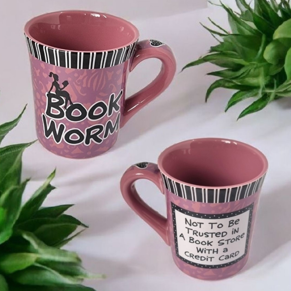 Book Worm Funny Mug "Not to be trusted in a Book Store With A Credit Card"